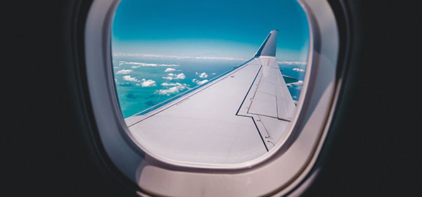 Kig ud af en flyrude