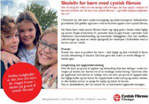 Billede af forsiden af pjece om skoleliv for børn med cystisk fibrose